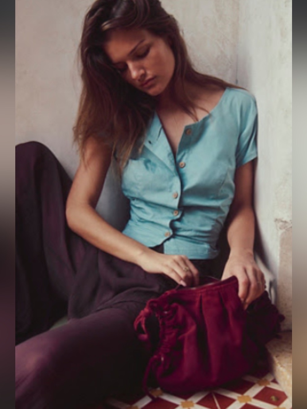 Free People Red Suede Shoulder Bag - Picture 8 of 8